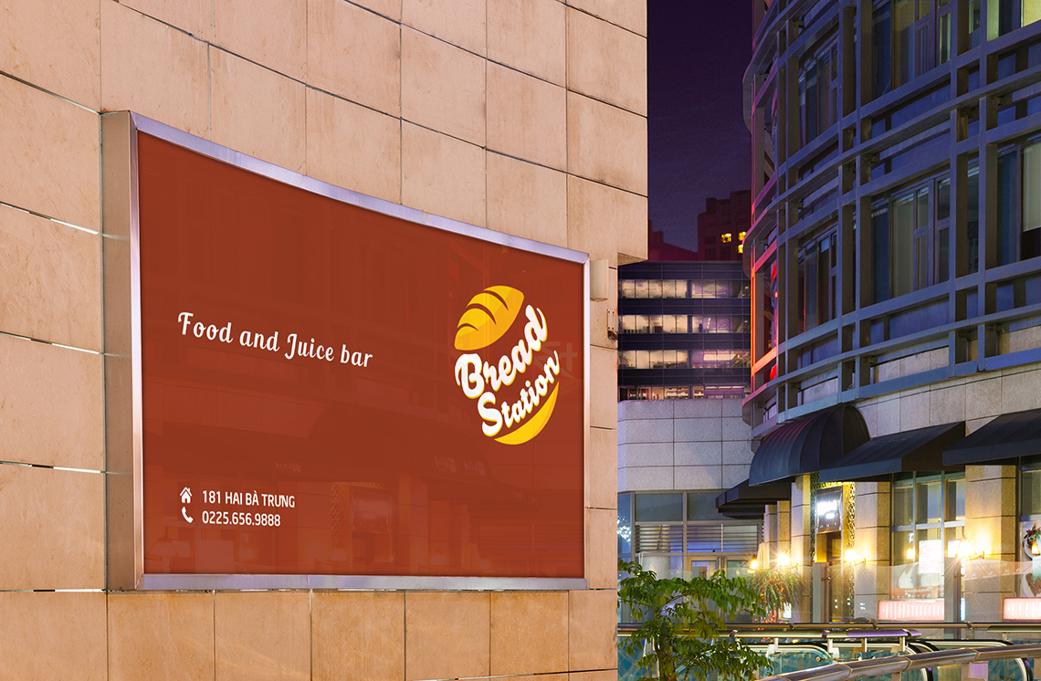 Bread Station - Thiết kế bộ nhận diện thương hiệu cửa hàng ăn nhanh Bread Station